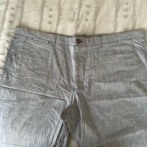 Men’s Merona Blue Chambray  Cotton Shorts NWT Sz 46